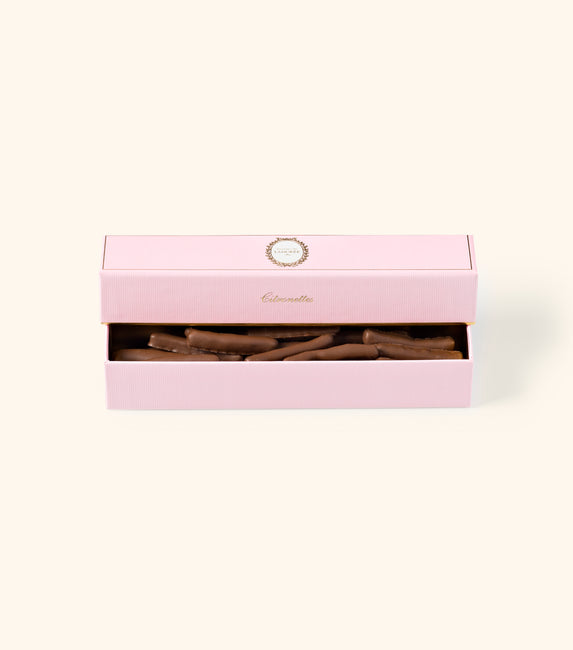 Candied lemon chocolate gift box