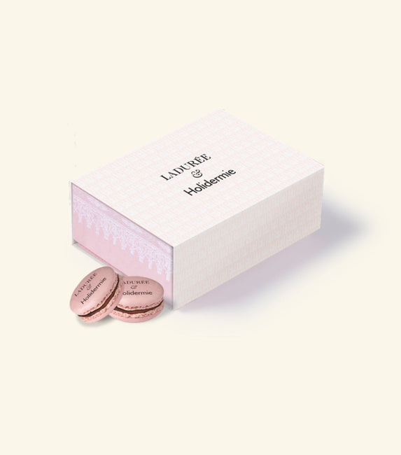 Coffret de 8 macarons "Ladurée x Holidermie"