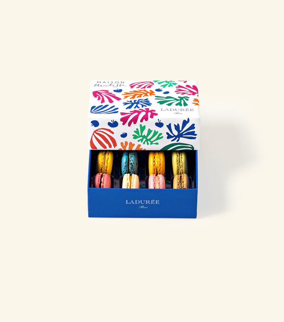 Coffret de 8 macarons "Ladurée x Maison Matisse"