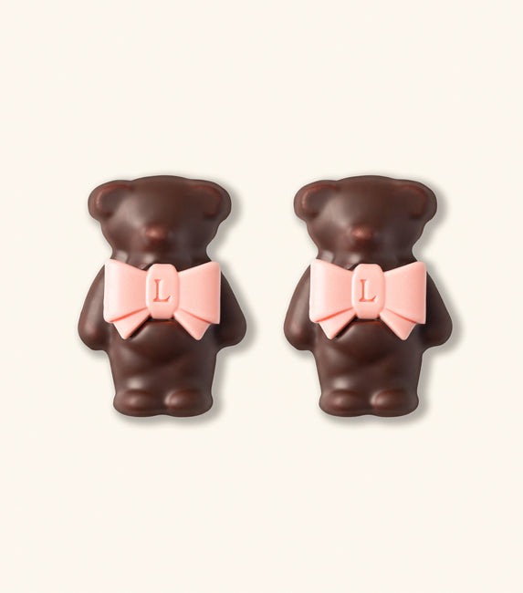Duo of Ladurée Marshmallow Bears - Dark Chocolate