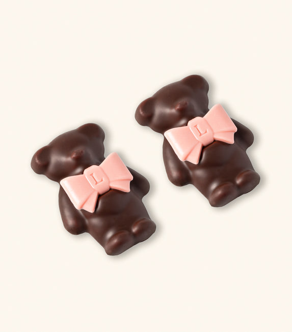 Duo of Ladurée Marshmallow Bears - Dark Chocolate