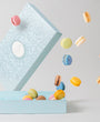 Arabesque 42 macarons gift box blue