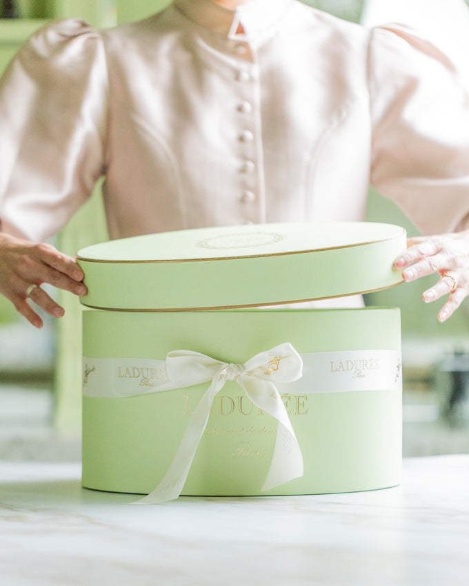 Ladurée hamper with hand