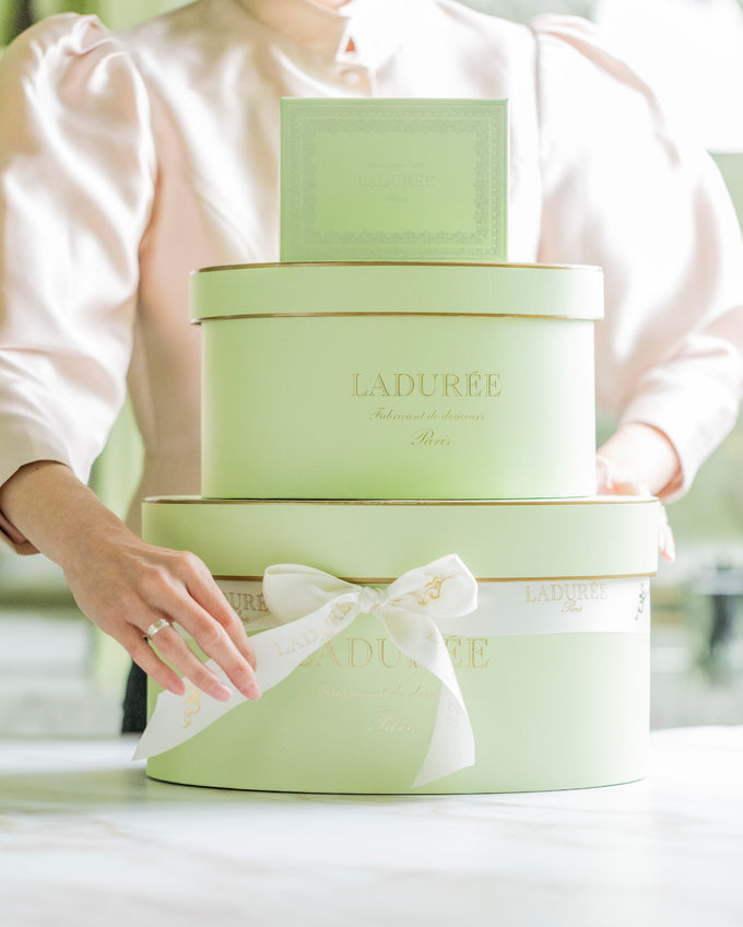 Coffret cadeau vert Ladurée