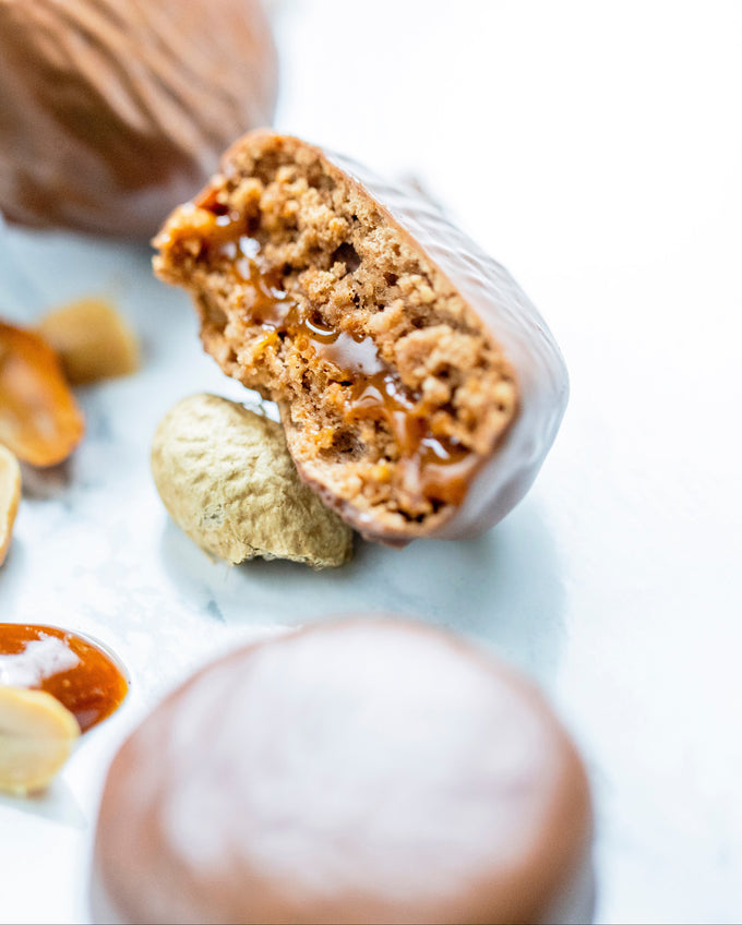 Macaron caramel cacahuète