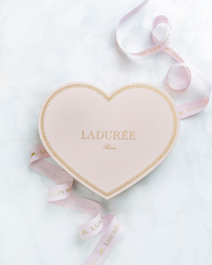 Heart shaped macaron gift box