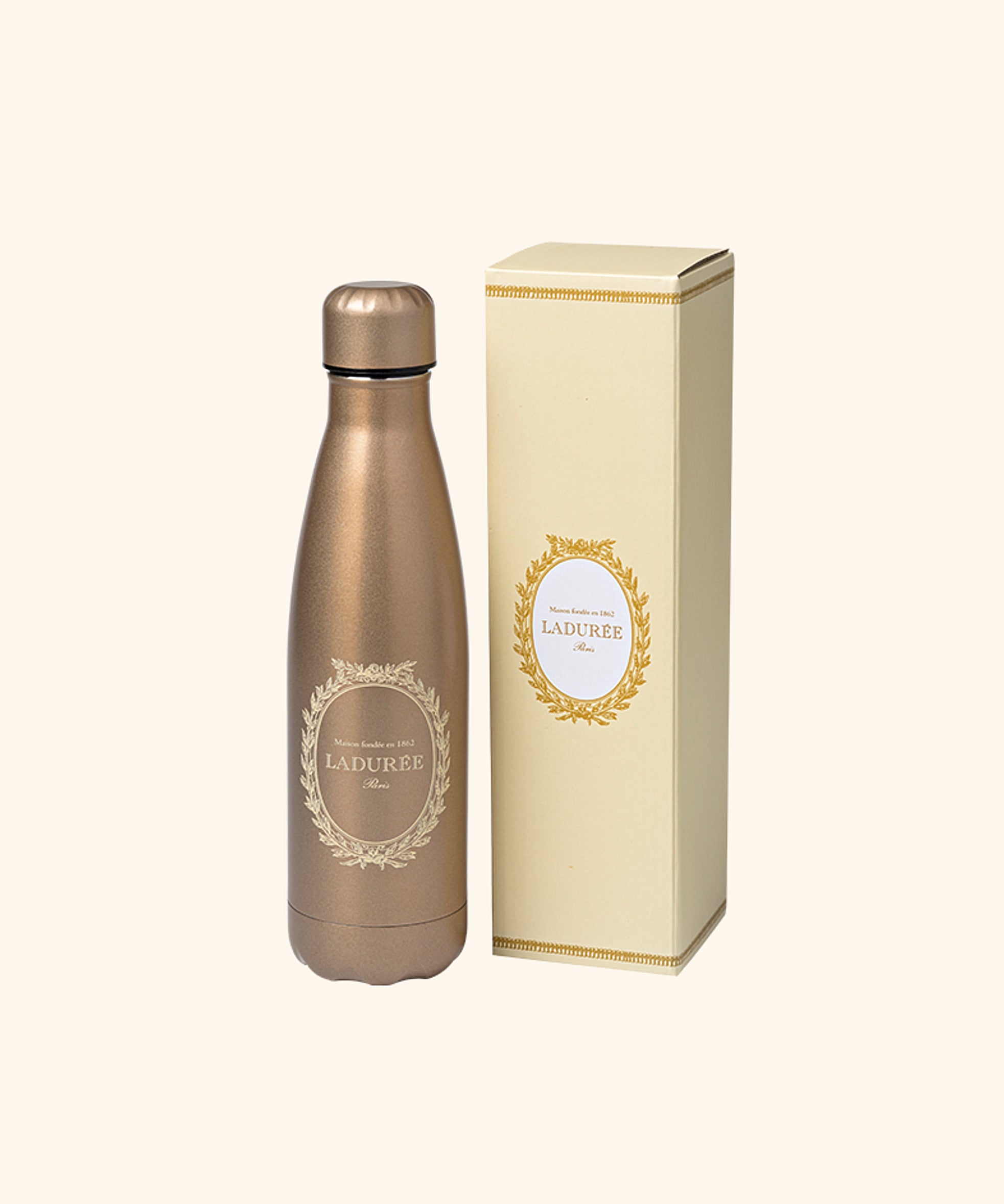 Ladurée gold water bottle | La Maison Ladurée