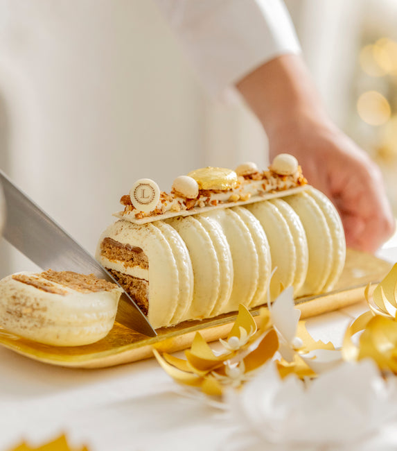 Bûche de Noël Vanille Amande - 6 parts