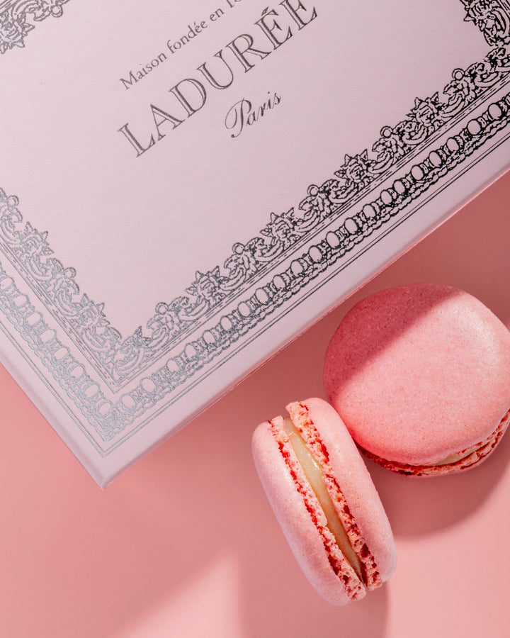 Coffret de 8 macarons "Napoléon" - rose