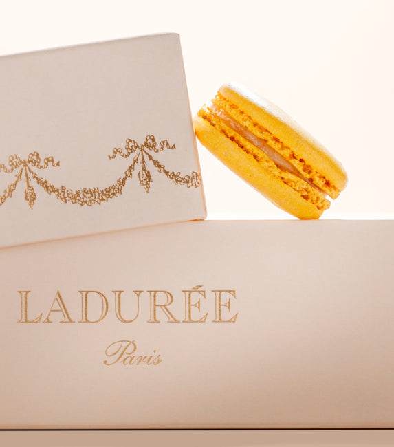 Intemporel 35 macarons gift box peach