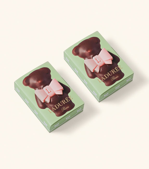Duo of Ladurée Marshmallow Bears - Dark Chocolate