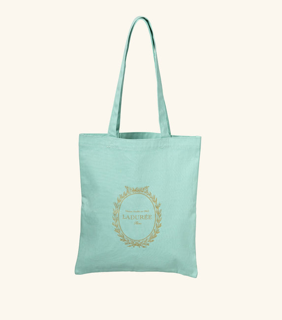 Ladurée Tote Bag - Blue Cotton